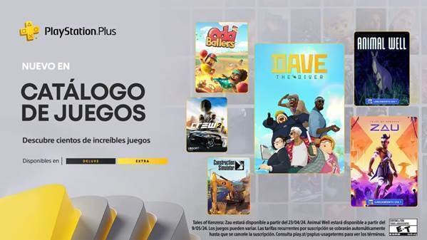 Juegos de PlayStation Plus para abril 🎮